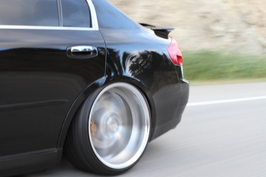 Infiniti G35 Sedan V35 wheels Work Gnosis GS3 20″ 9.5J ET14 255/30 10.5J ET20