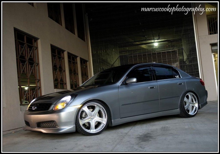 Infiniti G35 Sedan wheels Lowenhart LD5 20″ 9J ET38 245/30 10J ET44 275/30
