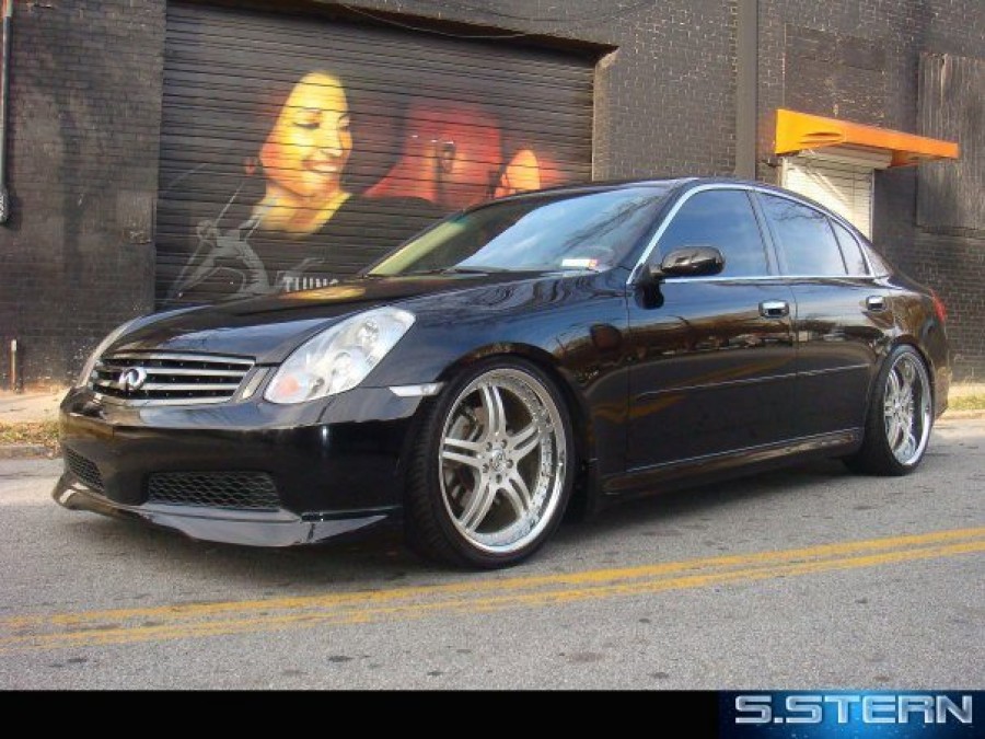 Infiniti G35 Sedan wheels Sevas S55 20″ 8.5J ET35 255/35 10J ET42 275/30