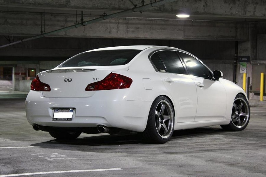 Infiniti G35 Sedan V35 wheels Rays G-Games 99b 19″ 9.5J ET35 245/40 10.5J ET40 275/35