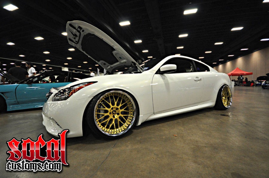 Infiniti G37 coupe wheels Work VS-XX 20″ 9.5J ET-7 225/35 10.5J