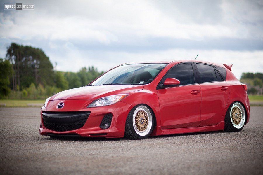 Mazda 3 2 generation wheels BBS RS 17″