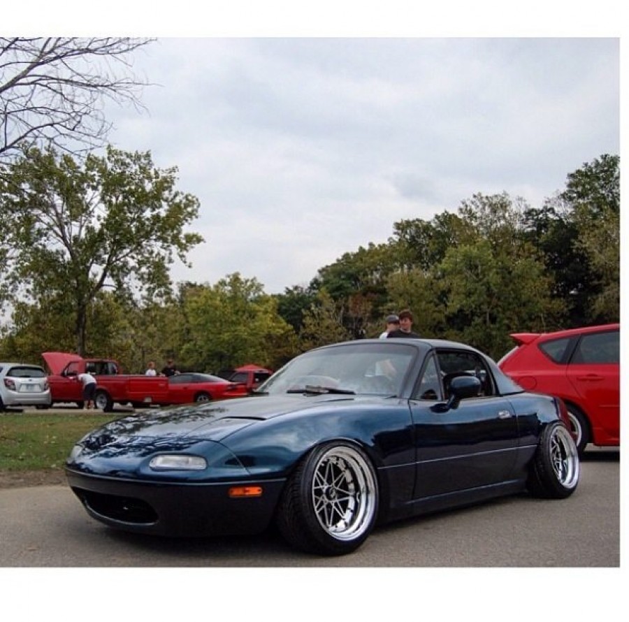 Mazda MX-5 Miata NA wheels Work Equip 03 15″ 8.5J ET-12 195/45