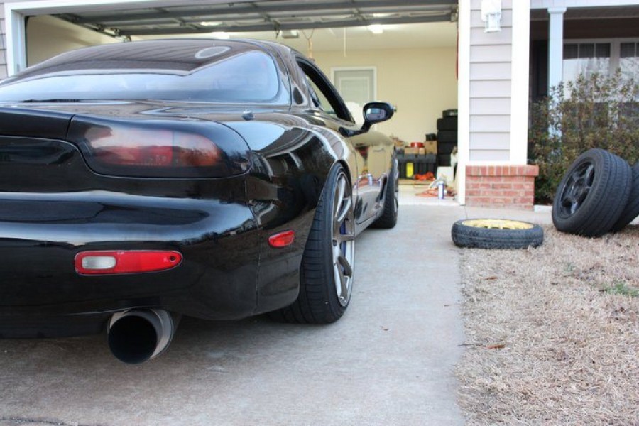 Mazda RX-7 FD wheels Weds Sport SA70 17″ 9J ET20 225/45 18″ 10J ET18 255/35