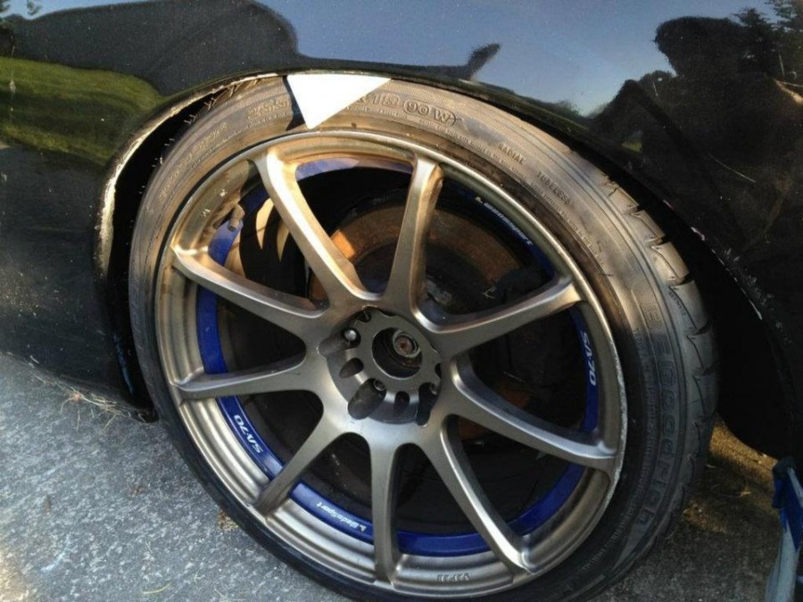 Mazda RX-7 FD wheels Weds Sport SA70 17″ 9J ET20 225/45 18″ 10J ET18 255/35