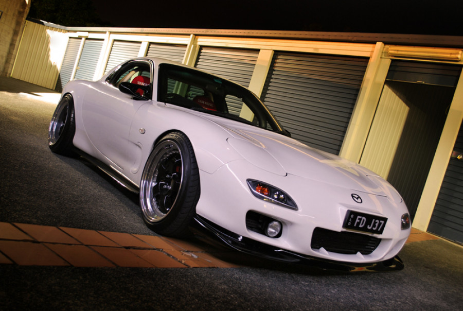 Mazda RX-7 FD wheels Work Meister S1 3P 18″ 9.5J ET7 235/40 11.5J ET16 265/35