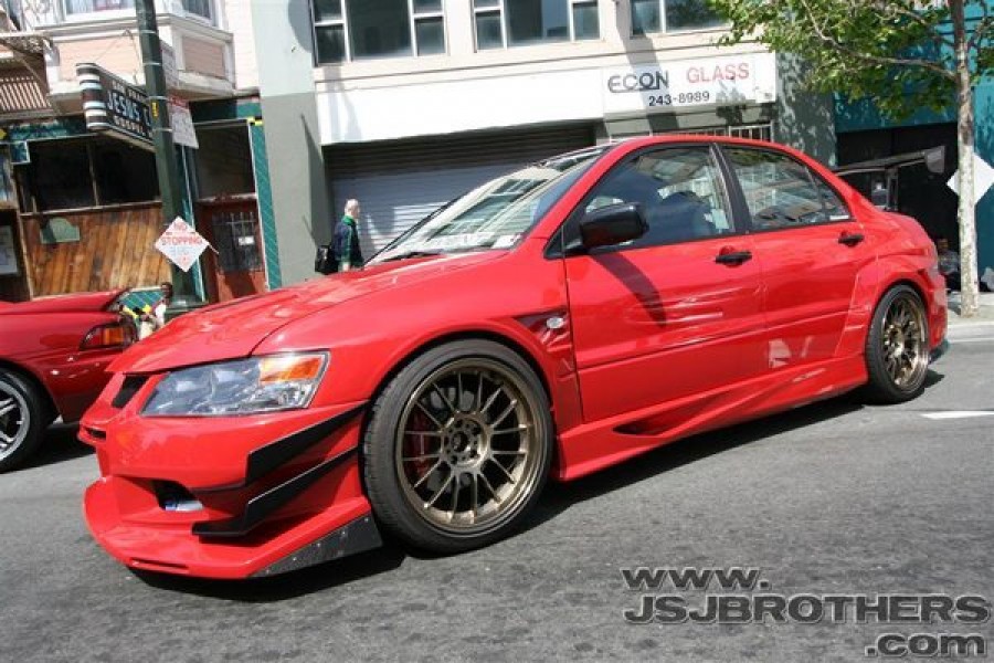 Mitsubishi Lancer Evolution IX wheels Rays Volk Racing SE37K 18″ 10.5J ET15 265/35