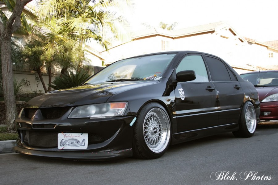Mitsubishi Lancer Evolution IX wheels BBS RS 17″ 10J ET15 245/40