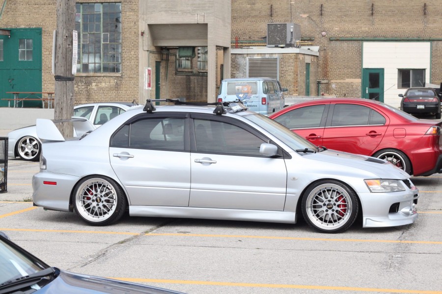 Mitsubishi Lancer Evolution IX wheels BBS LM 18″ 9J ET5 215/35