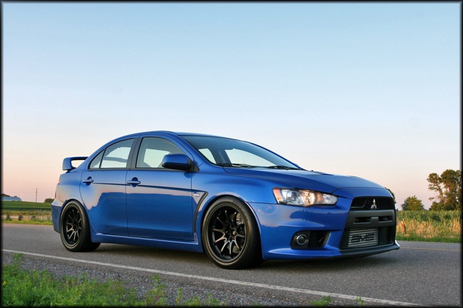 Mitsubishi Lancer Evolution X wheels Rays Volk Racing CE28N 18″ 10.5J ET18 275/35