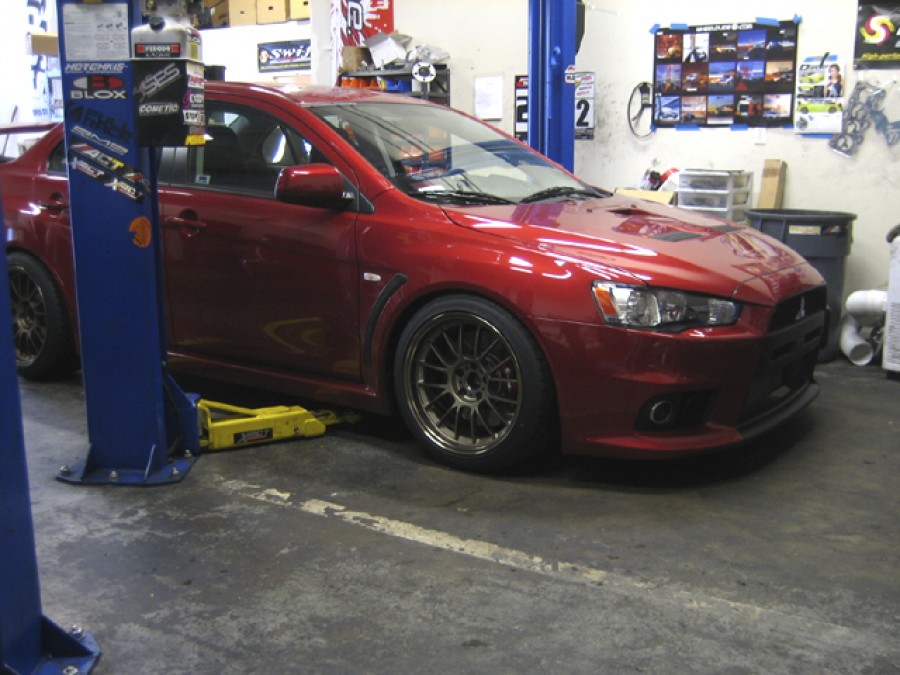 Mitsubishi Lancer Evolution X wheels Rays Volk Racing SE37K 18″ 10.5J ET12 275/35