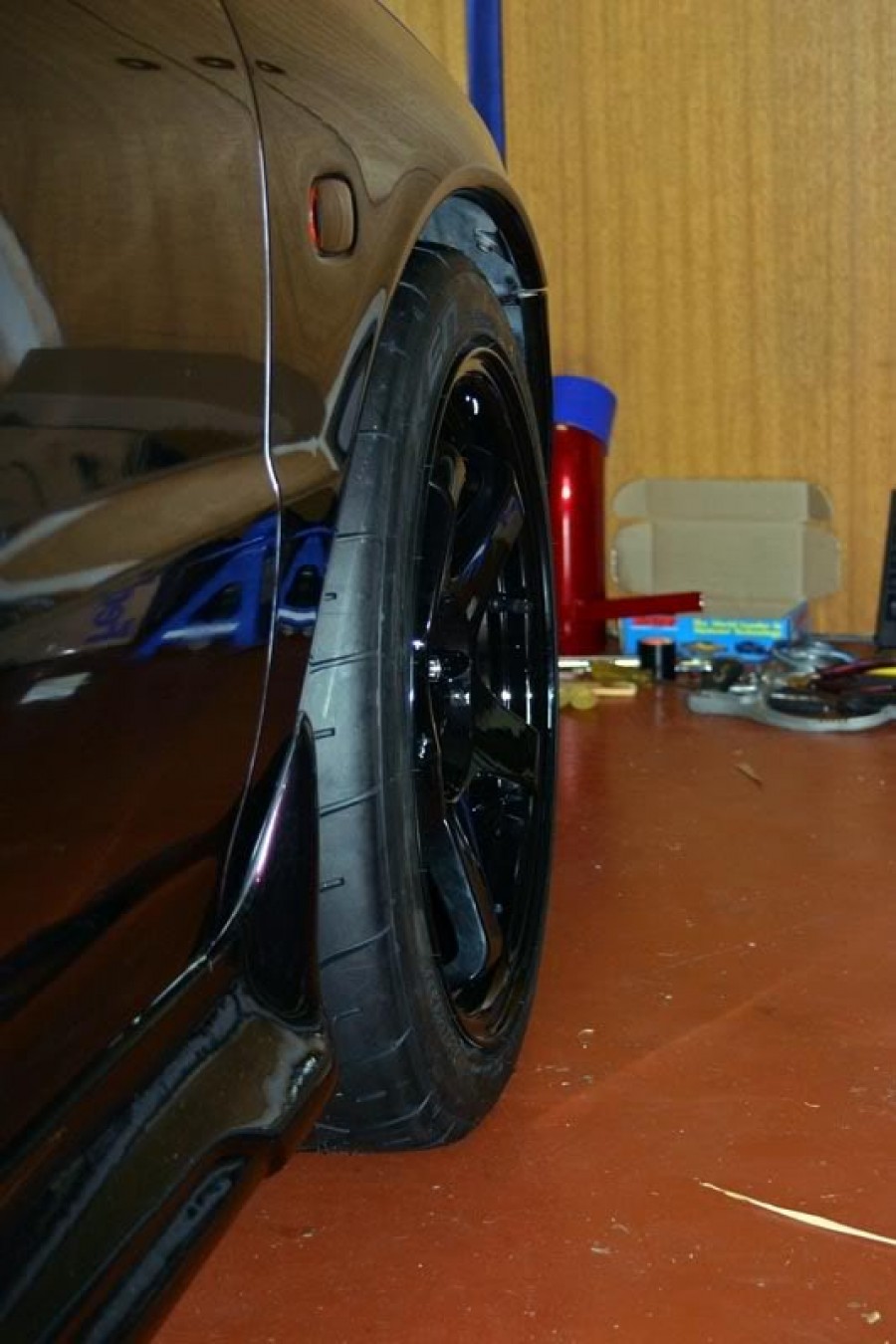 Mitsubishi Lancer Evolution I wheels Koya Drift Tek 17″ 8J ET34 215/45
