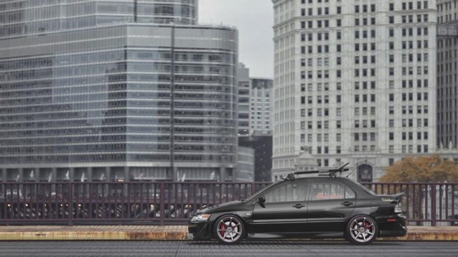 Mitsubishi Lancer Evolution VIII wheels MB Battle 18″ 9.5J ET22 265/35