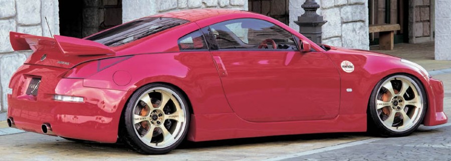 Nissan 350Z wheels Fabulous Expand Racing 20″ 9J ET18 245/35 11J ET24 285/30