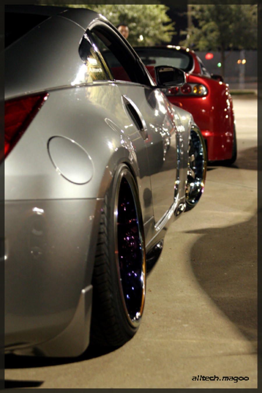 Nissan 350Z wheels Rays Gram Light 57S Pro 19″ 9.5J ET-6 215/35 10J ET-15 235/35