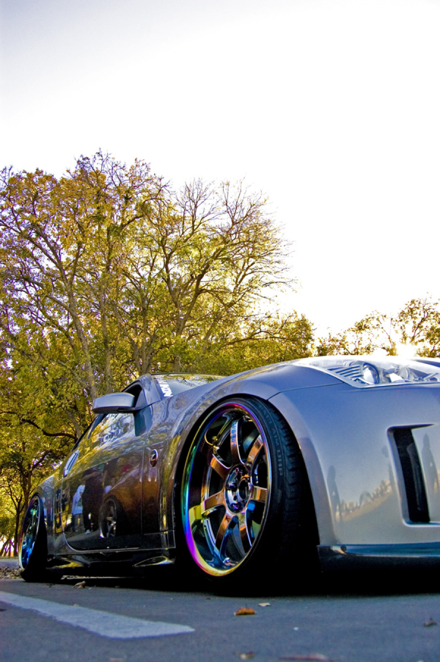 Nissan 350Z wheels Rays Gram Light 57S Pro 19″ 9.5J ET-6 215/35 10J ET-15 235/35