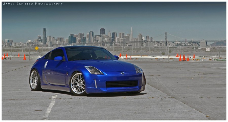 Nissan 350Z wheels Rays Volk Racing SF Winning 19″ 9.5J ET19 255/30 10.5J ET17 295/30