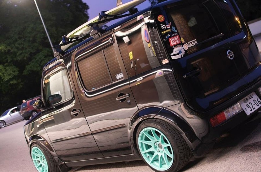 Nissan Cube 2 generation wheels japan racing JR11 16″ 8J ET20 195/45