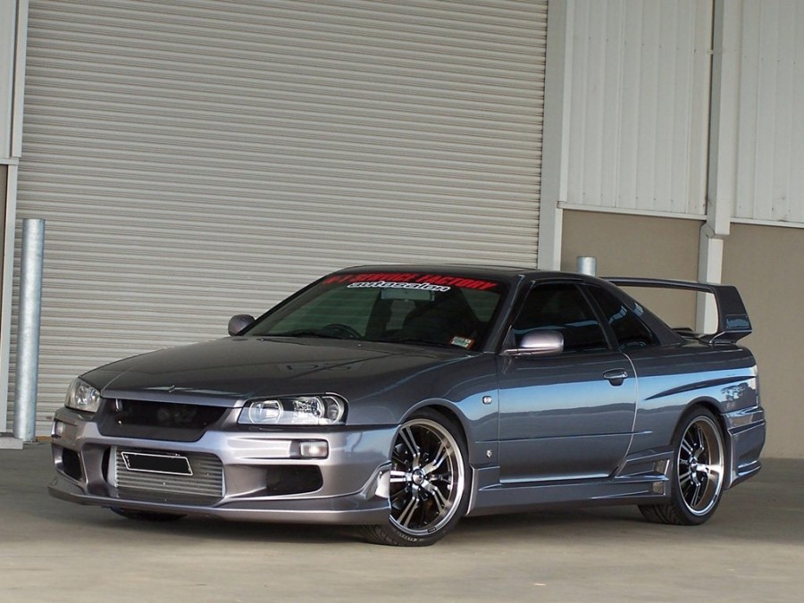 Nissan Skyline R34 Räder Konig Wheels Unknown R19 8J ET40 235/35 9.5J 275/30 coupe 