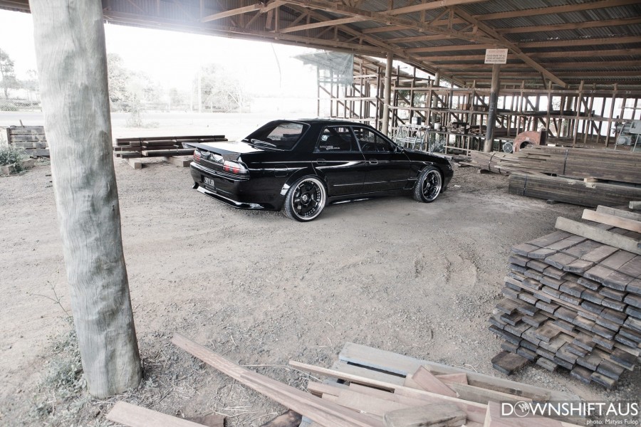Nissan Skyline R32 Räder SSR Professor SP1 R19 9J ET6 225/35 R20 11J ET16 285/25 sedan 