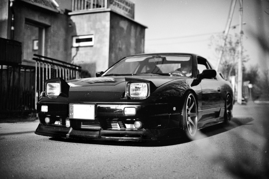 Nissan 180SX/200SX/240SX S13 Räder Greddy Gravity Gullflame R18 9.5J ET25 225/35 225/40