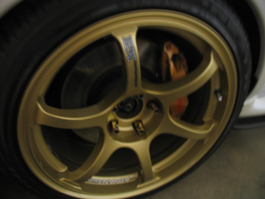 Subaru Impreza GD, GG Räder Advan Yokohama RG II R18 10J ET35 265/35 RS WRX STI 