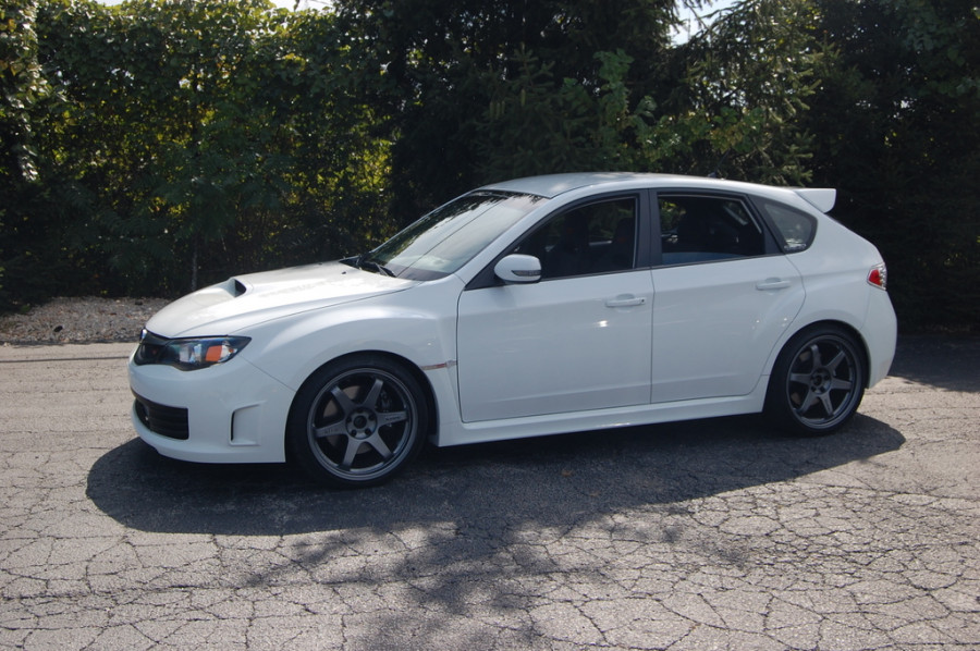 Subaru Impreza GE, GV, GH, GR Räder Rays Volk Racing TE37 R19 9.5J ET43 275/30 WRX STI 