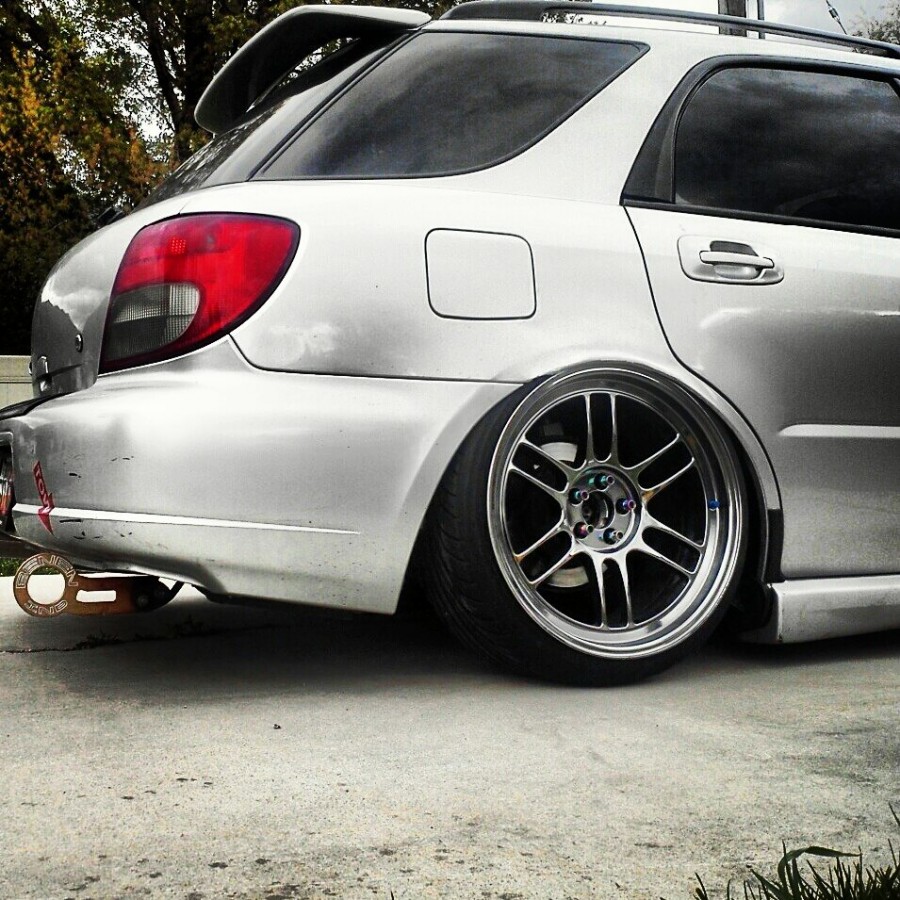 Subaru Impreza GD, GG Räder Enkei RPF1 R18 9.5J ET11 215/35 ET6 WRX Wagon 