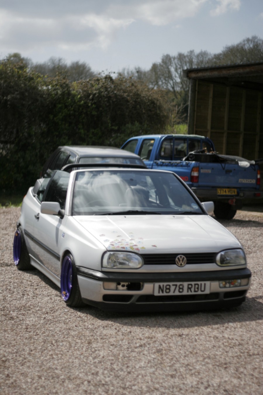 Volkswagen Golf MK3 Räder Steel rims Banded R15 8J ET18 185/45 9J ET-3 195/45