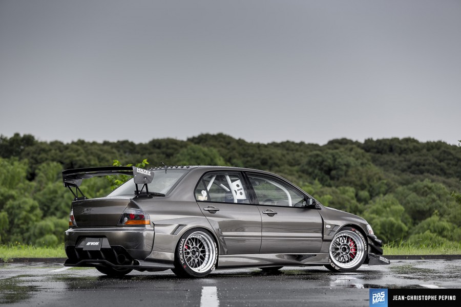 Mitsubishi Lancer Evolution VII Räder Work Meister M1 3P R18 11J 255/40 CT9A 