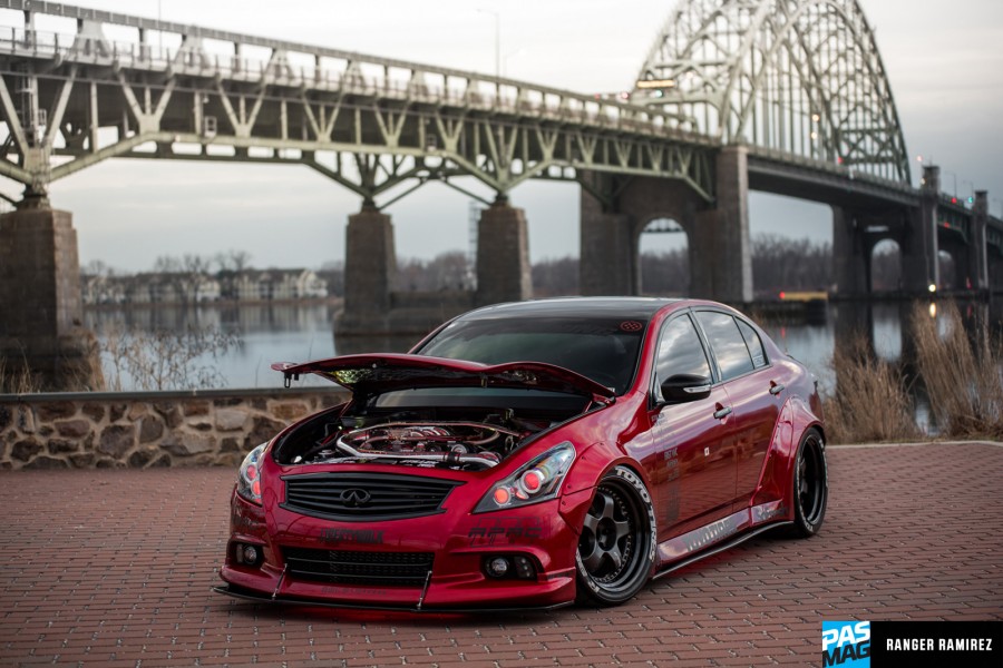 Infiniti G37 coupe Räder Work Meister S1 3P R19 10.5J ET-8 295/30 12J ET-13 325/30 XS 