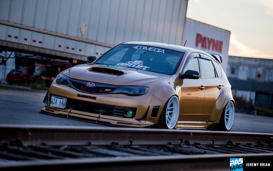 Subaru Impreza GE, GV, GH, GR Räder Cosmis xt206r R18 11J ET8 265/35 WRX STI 