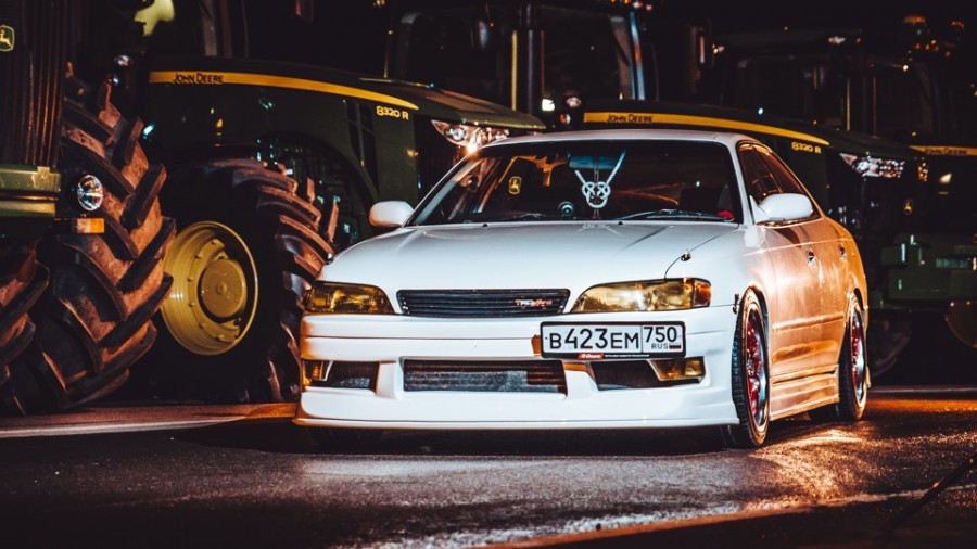 Toyota Mark II 90 Räder Work VS-SS R18 8.5J ET45 9.5J ET38