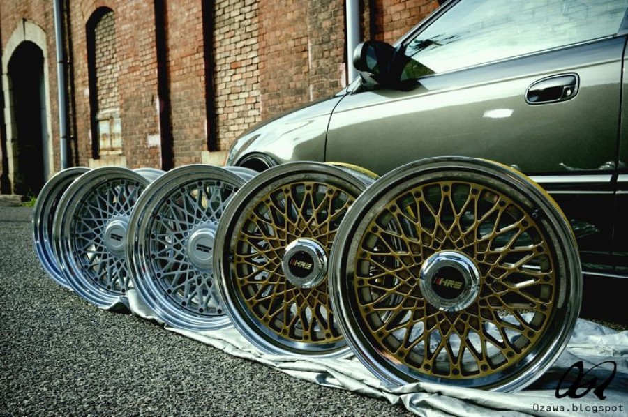 Honda Civic EJ/EK/EM Räder Hayashi Racing Equipment HR504 R16 8.5J ET8 195/40 9.5J ET32 215/40