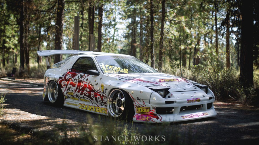 Mazda RX-7 FC Räder SSR Hasemi R18 10.5J Work Meister S1 3P 11.5J