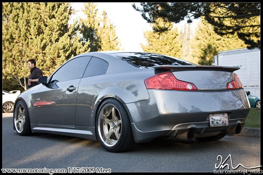 Infiniti G35 Coupe V35 Räder Rays Volk Racing SF Challenge R19 9.5J ET15 255/35 10.5J ET23 285/35