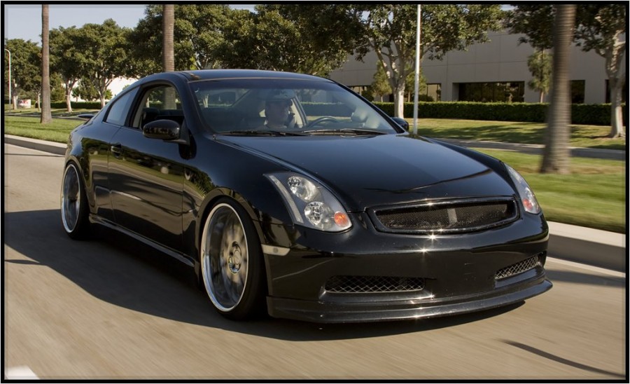 Infiniti G35 Coupe Räder AME Shallen MX R20 9.5J ET-8 245/30 10J ET-6 265/30