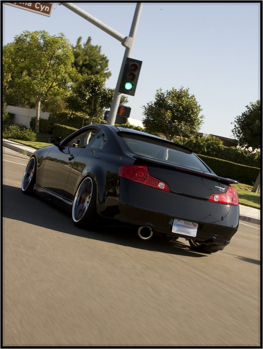 Infiniti G35 Coupe Räder AME Shallen MX R20 9.5J ET-8 245/30 10J ET-6 265/30