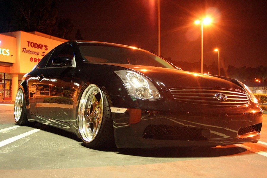 Infiniti G35 Coupe Räder Super Star Leon Hardiritt Orden R20 9.5J ET-16 225/30 11.5J ET1 265/30