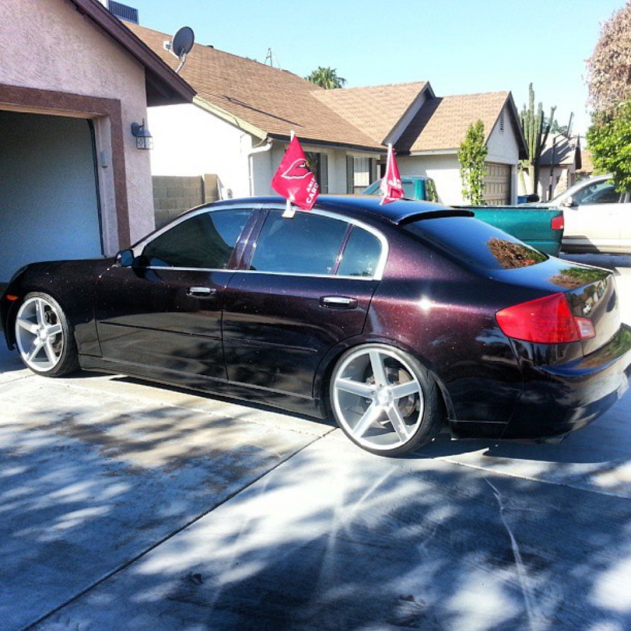 Infiniti G35 Sedan Räder R20 8.5J ET35 225/35 10.5J ET30 255/30