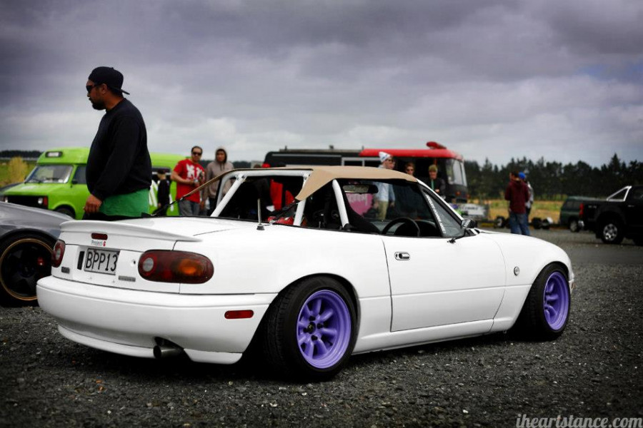 Mazda MX-5 Miata NA Räder Watanabe RS R14 7.5J ET-3 185/55