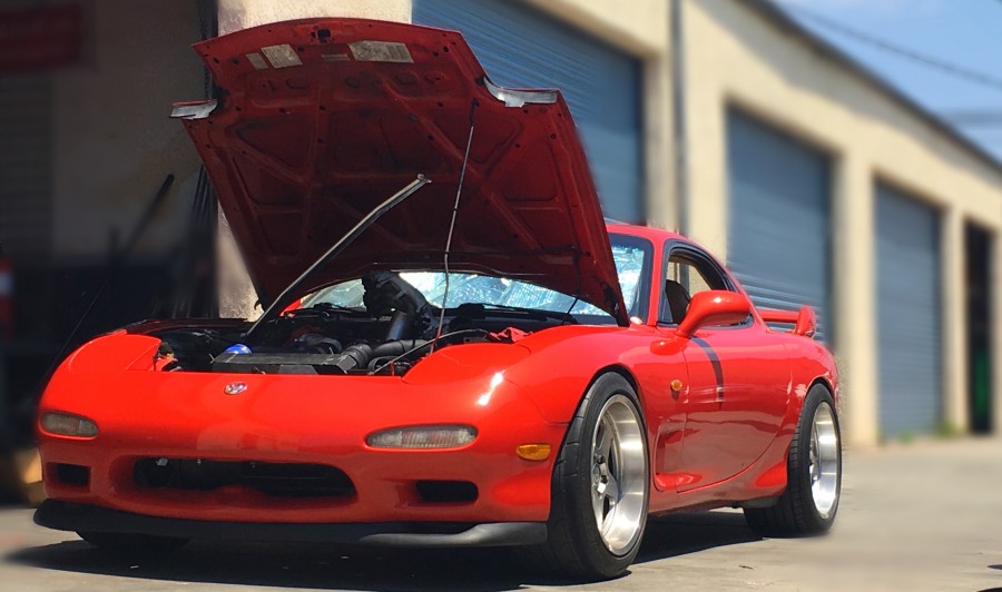 Mazda RX-7 FD Räder OEM Ford Mustang R17 10J ET20 265/40