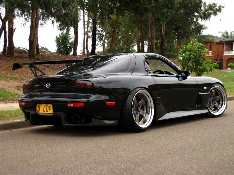 Mazda RX-7 FD Räder SSR Professor SP1 R19 9.5J ET18 225/35 11J ET11 245/35