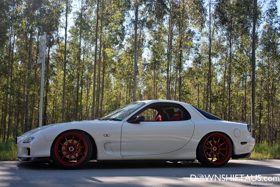 Mazda RX-7 FD Räder Rays Volk Racing CE28N R18 9.5J ET22 225/40 R19 10.5J ET12 245/35
