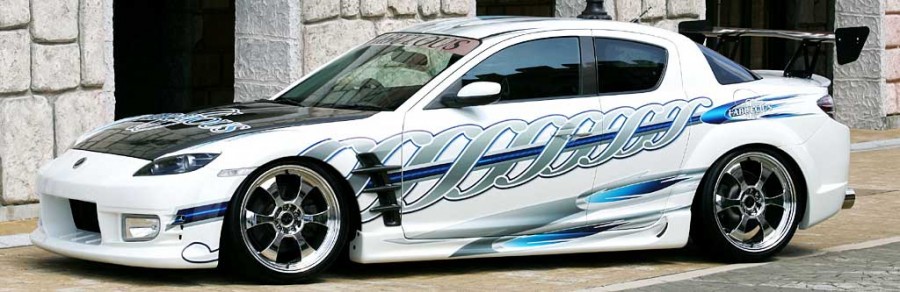 Mazda RX-8 Räder Fabulous Expand Racing R19 9J ET24 245/35