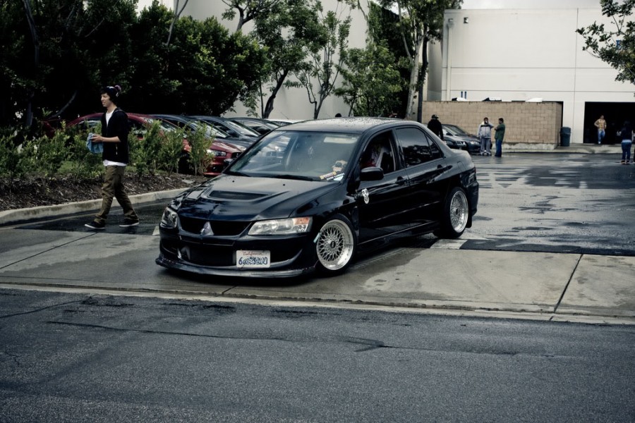 Mitsubishi Lancer Evolution IX Räder BBS RS R17 10J ET15 245/40