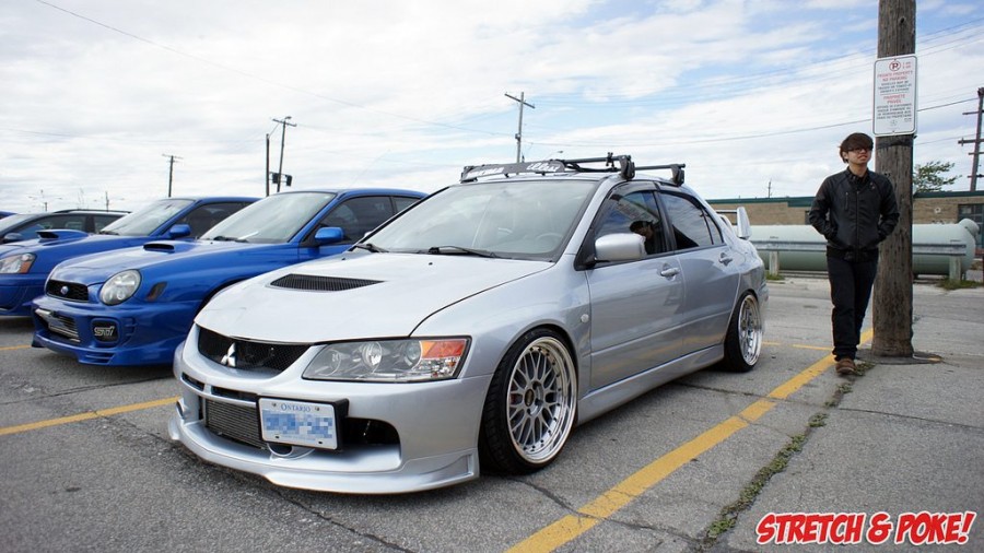 Mitsubishi Lancer Evolution IX Räder BBS LM R18 9J ET5 215/35