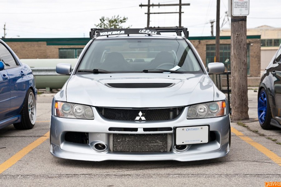 Mitsubishi Lancer Evolution IX Räder BBS LM R18 9J ET5 215/35