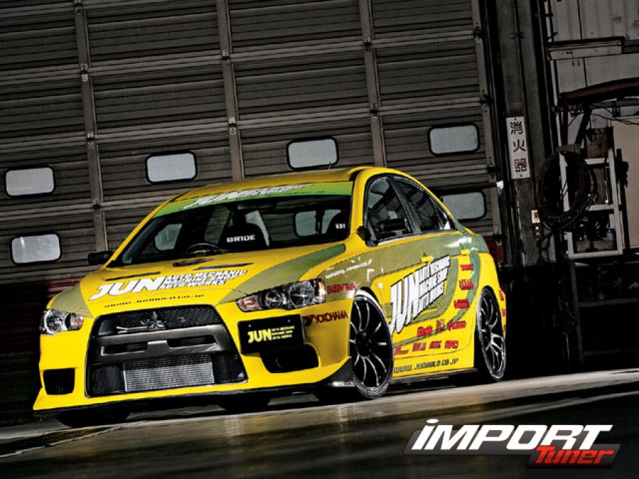 Mitsubishi Lancer Evolution X Räder Advan Yokohama RZ R19 10J ET35 265/30