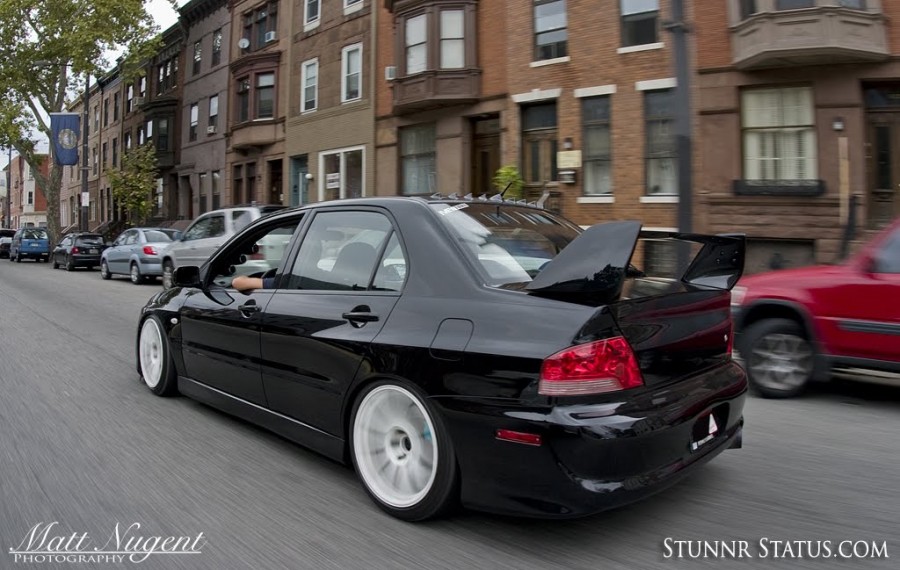 Mitsubishi Lancer Evolution VII Räder Rota G-force R18 9J ET10 225/40 ET20